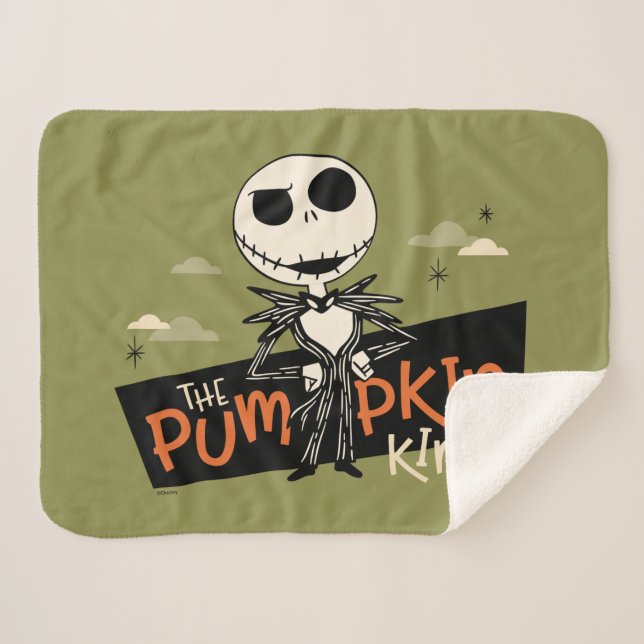 Couverture Sherpa Jack Skellington le roi Citrouille (Devant (Horizontal))