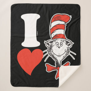 Couverture Sherpa J'adore le Chat dans le Chapeau