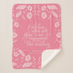 Couverture Sherpa Jane Austen Fierté et préjugé Citation de livre