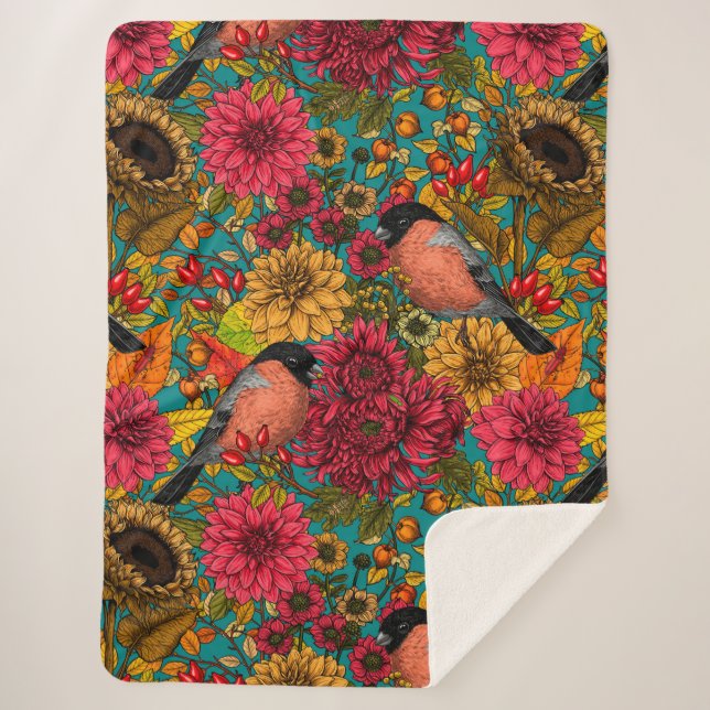 Couverture Sherpa Jardin d'automne 3 (Devant)