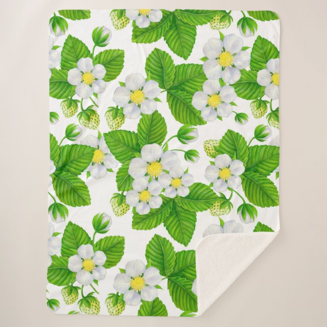 Couverture Sherpa Jardin de fraises 2 (Devant)