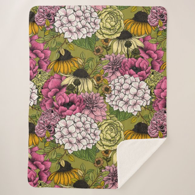 Couverture Sherpa Jardins floraux 2 (Devant)
