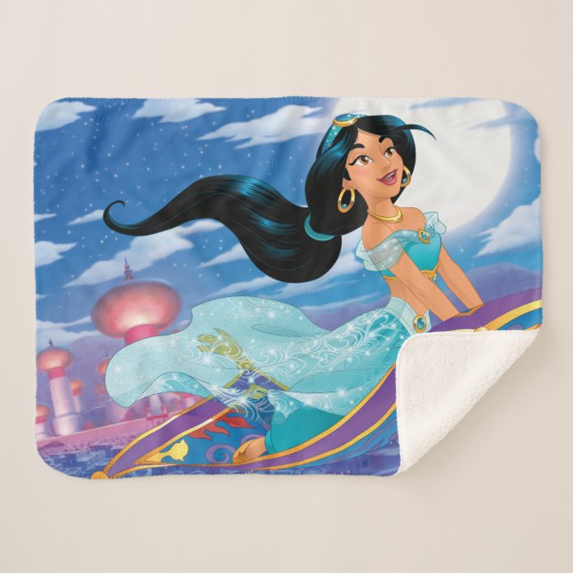 Couverture Sherpa Jasmine | Gros rêves (Devant (Horizontal))