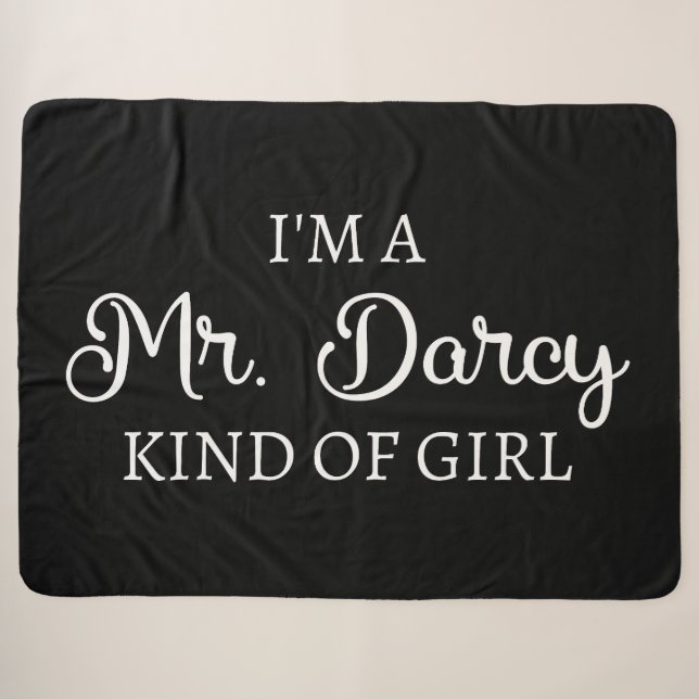 Couverture Sherpa Je suis M. Darcy, genre de fille (Devant (Horizontal))