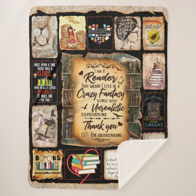 Couverture Sherpa Je Suis Une Blanche De Lecteur, Une Blanche De Lov (Devant)