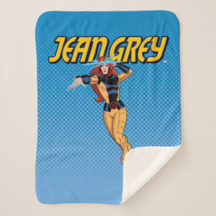 Couverture Sherpa Jean Grey Pose de caractères
