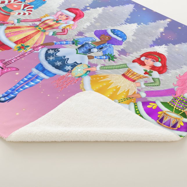 Couverture Sherpa Jem and the Holograms Christmas Sherpa blanket (3/4)