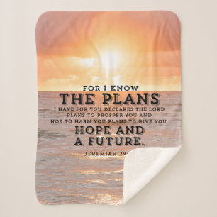 Couverture Sherpa Jeremiah 29:11 Car je connais les Plans Sunrise
