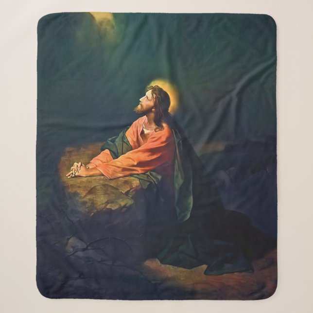 Couverture Sherpa Jesus Gethsemane Agonie Jardin Mont Olives Hofman (Devant)