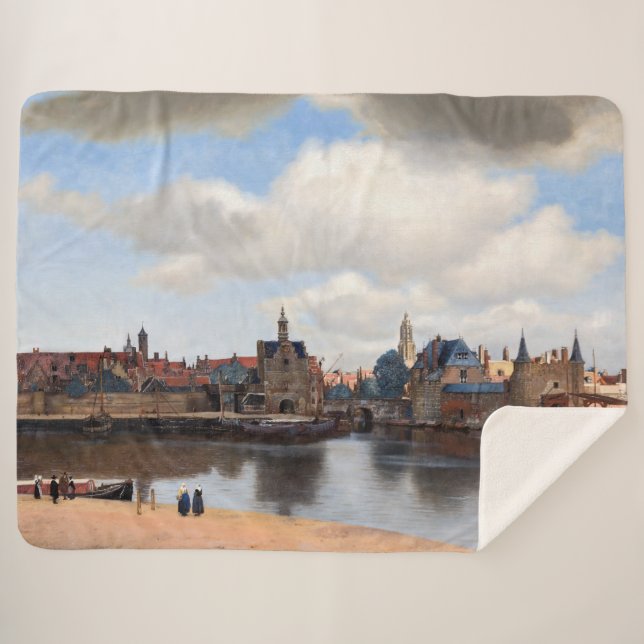 Couverture Sherpa Johannes Vermeer - Vue de Delft (Devant (Horizontal))