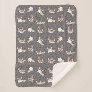 Couverture Sherpa Joli Cartoon Glider à sucre