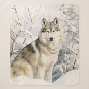 Couverture Sherpa Joli Husky