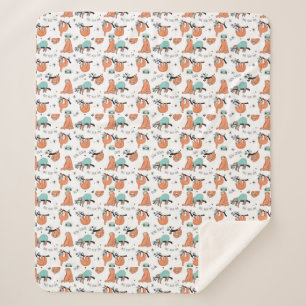 Couverture Sherpa Joli Motif Sloth