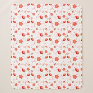 Couverture Sherpa Jolie Fraise