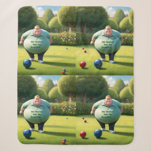 Couverture Sherpa Jolly Lawn Bowler Man,