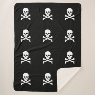 Couverture Sherpa Jolly roger du Drapeau pirate