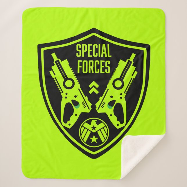 Couverture Sherpa Jouet pour enfants Bataille d'armes à feu (Devant)