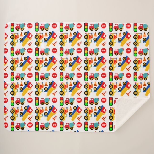 Couverture Sherpa Jouets de construction (Devant (Horizontal))