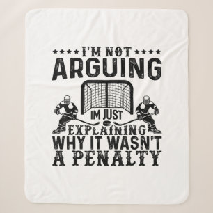 Couverture Sherpa Joueur de hockey argumenter cadeau Drôle Hockey