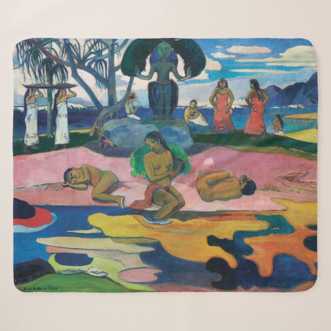 Couverture Sherpa Jour du Dieu | Paul Gauguin | (Devant (Horizontal))