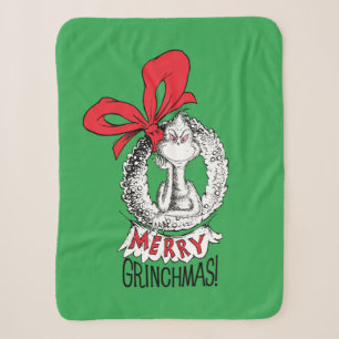 Couverture Sherpa Joyeux Grinchmas Couronne Le Grinch