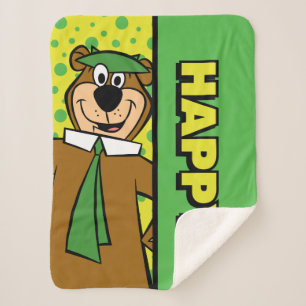 Couverture Sherpa Joyeux Yogi Bear