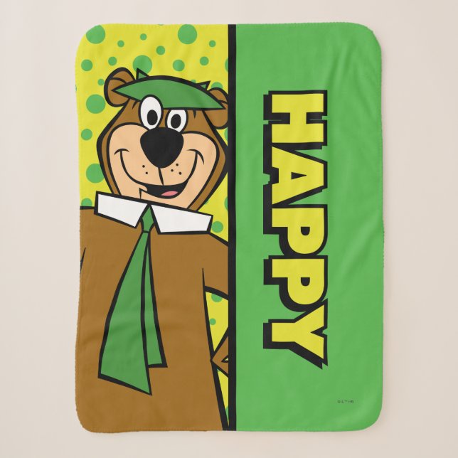 Couverture Sherpa Joyeux Yogi Bear (Devant)