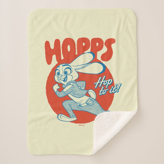 Couverture Sherpa Judy Hopps - Hop to it! (Devant)