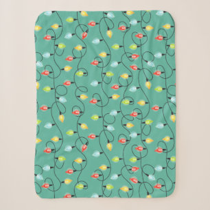 Couverture Sherpa Jumelage des lumières Noël Motif de vacances