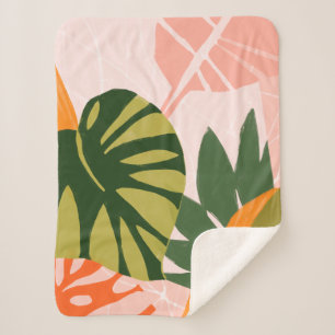Couverture Sherpa Jungle Collage I