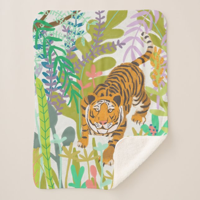 Couverture Sherpa Jungle Roar - Tigre (Devant)