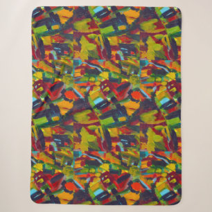 Couverture Sherpa Kandinsky Abstrait Art moderne professionnel