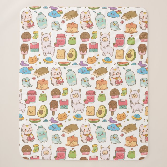 Couverture Sherpa Kawaii Sherpa Blanket (Devant)