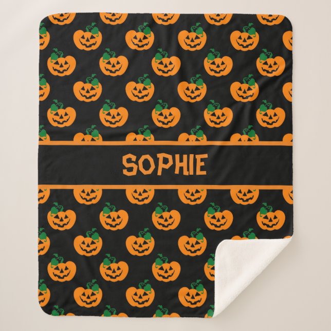 Couverture Sherpa Kine de Halloween (Devant)