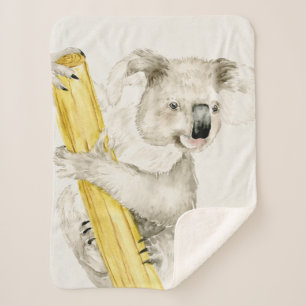 Couverture Sherpa Koala de bébé   mignon et velu