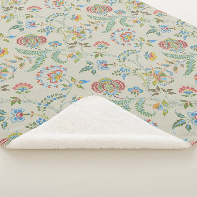 Couverture Sherpa La florale "grand-mère" de Lewis Day (3/4)