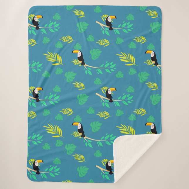 Couverture Sherpa La forêt tropicale du Toucan bleu et vert (Devant)
