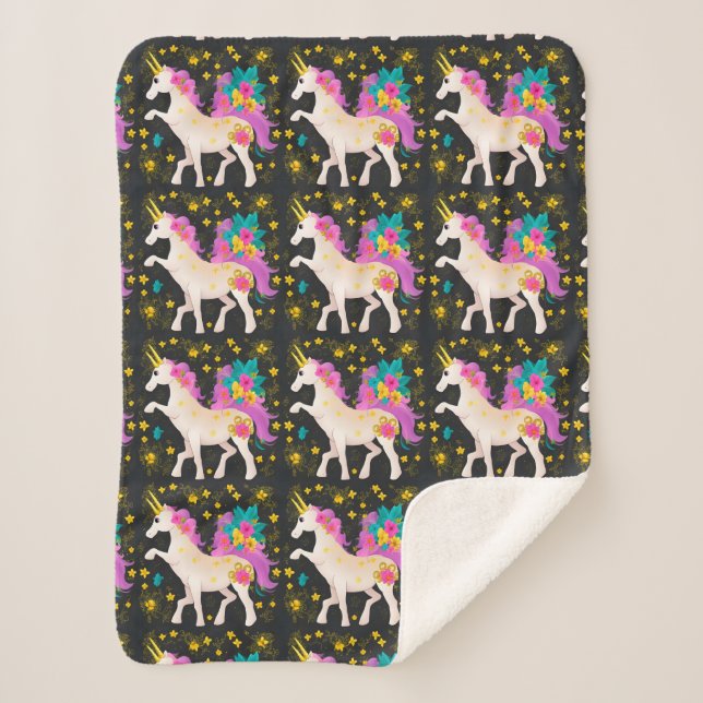 Couverture Sherpa La licorne So Extra (Devant)