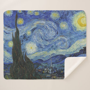 Couverture Sherpa La nuit étoilée de Van Gogh