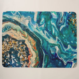 Couverture Sherpa La peinture abstraite de la glace et du poisson