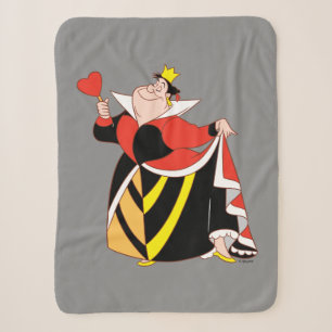 Couverture Sherpa La Reine des Coeurs Avec Un Petit Pas Et Un Souri