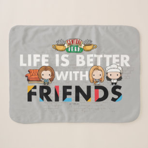 Couverture Sherpa La vie est meilleure avec FRIENDS™ Chibi Art
