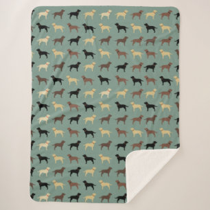 Couverture Sherpa Laboratoires de Motif des silhouettes de chien des