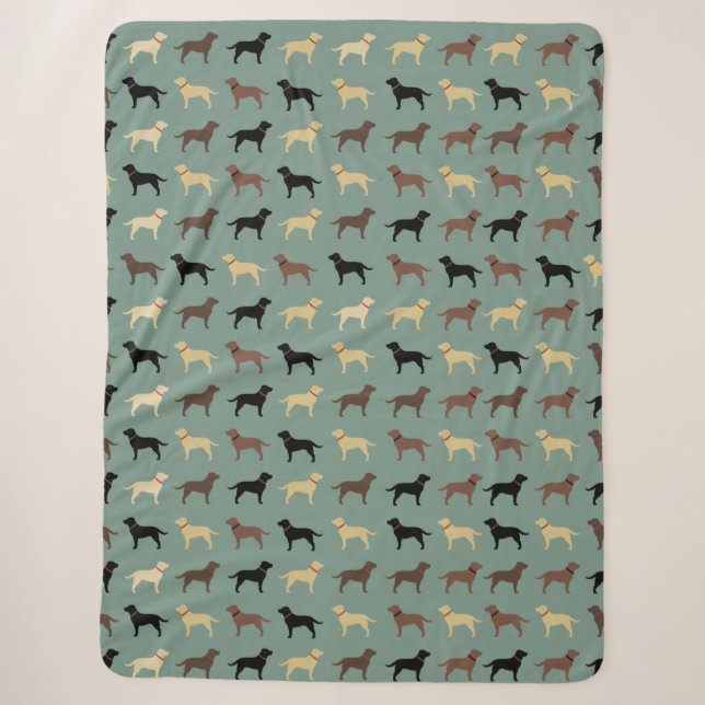 Couverture Sherpa Laboratoires de Motif des silhouettes de chien des (Devant)