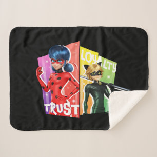 Couverture Sherpa Ladybug & Cat Noir Confiance et fidélité