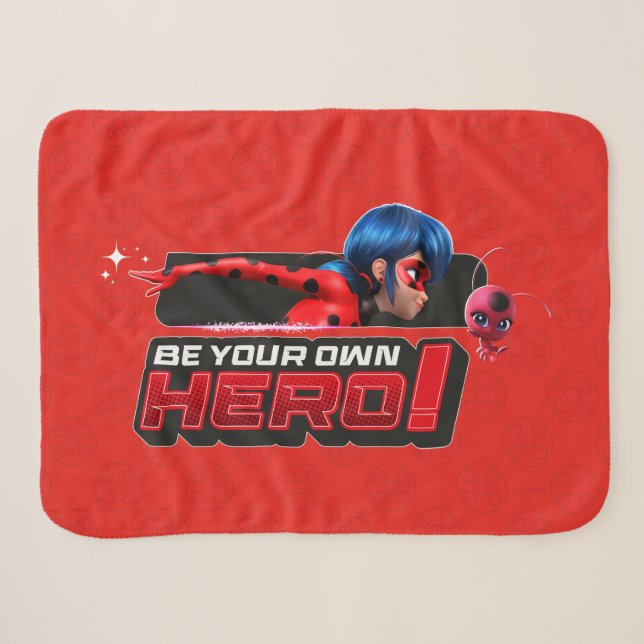 Couverture Sherpa Ladybug et Tikki | Soyez Votre Propre Héros ! (Devant (Horizontal))