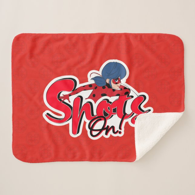 Couverture Sherpa Ladybug miraculeux | Spots allumés (Devant (Horizontal))