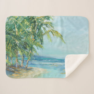 Couverture Sherpa Lagon Côtier Bleu