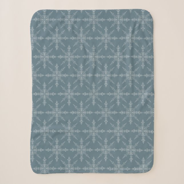 Couverture Sherpa Laisse-le neiger. Mots cachés Sherpa Blanket (Devant)