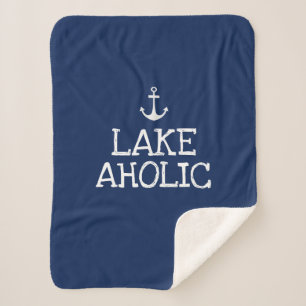 Couverture Sherpa Lakeaholic Funny Lake House Sherpa Blanket